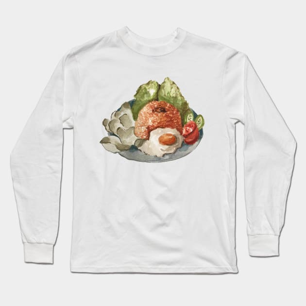 Fried Rice Long Sleeve T-Shirt by Nadia Nurhanifa